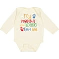 thumbnail image 3 of Inktastic My Nonna and Nonno Love Me Grandchild Boys or Girls Long Sleeve Baby Bodysuit, 3 of 5