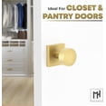 thumbnail image 2 of Mega Handles | Suana Dummy Door Knob | Pack of 2| Satin Brass, 2 of 4