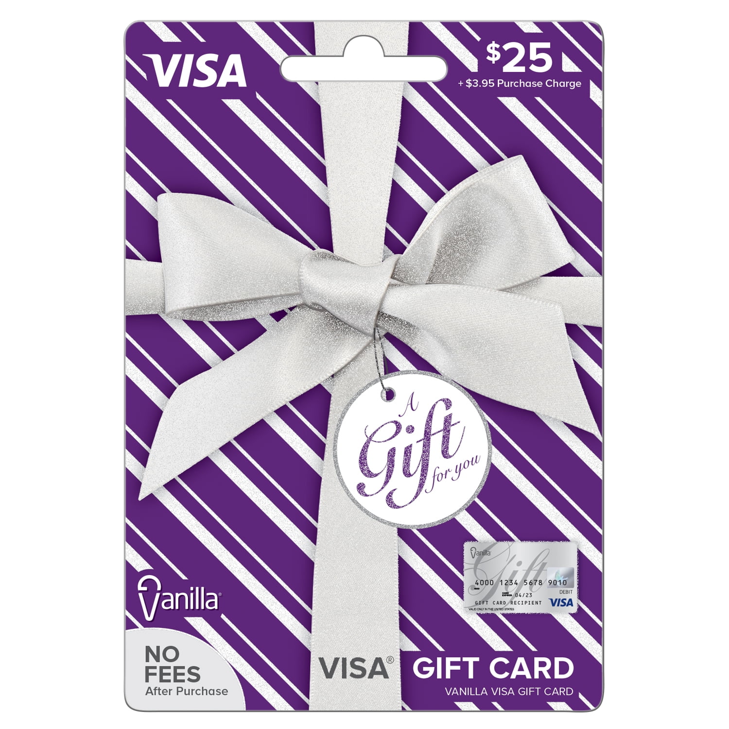 Vanilla Visa $25 Metallic Pattern Gift Card - Walmart.com ...