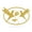Gold, variant on RealSteel Hummingbirds Wall Art - Symbol of Love and Joy, Indoor/Outdoor Metal Décor (14"/ Red)
