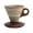 B, variant on A Vintage Ceramic Coffee Cup, Elegant Conical Mug With Coarse Funnel Shape And Wood Handle For Home, Office, Kitchen Use, 200Ml Capacity