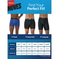 thumbnail image 6 of Hanes Moves Men’s Anti-Chafe Long Leg Boxer Brief, X-Temp, 3-Pack, 8" Inseam, 6 of 10