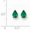 thumbnail image 2 of Primal Gold 14 Karat White Gold Emerald Earrings, 2 of 2
