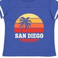 thumbnail image 4 of Inktastic San Diego California Vacation Retro Sunset Boys or Girls Toddler T-Shirt, 4 of 5