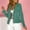 Green, variant on Slim Fitted Jacket For Women Casual Full Zipper Knit Jacket Long Sleeve Sweater Trendy Casual Coats with Pockets