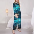 thumbnail image 2 of Bingfone Womens Pajama Sets Hawaiian Ship Dolphin Print,Long Sleeve Loungewear Pajamas Set-XX-Large, 2 of 8