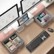 thumbnail image 2 of Soporte para monitor WESTREE Dual con 2 cajones, soporte de 100 libras, 2 of 7