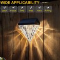 thumbnail image 1 of Lámpara de escalera con luz Solar de diamante iluminación impermeable para Wdftyju exteriores valla jardín Patio camino pared decoración de jardín 1 24 piezas, 1 of 9