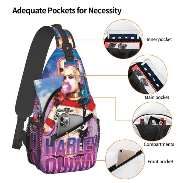 Harley Quinn Slouch Bag Harley Quinn Sling Bag Crossbody Sling Backpack Chest Bag  main image 3