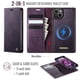 thumbnail image 4 of CaseMe Funda para Billetera for iPhone 14 Plus Compatible con Magsafe, 2 en 1 de Piel Sintética [Bloqueo RFID] Soporte para Tarjeta Abatible Cubierta Magnética Desmontable a Prueba de Golpes, 4 of 10