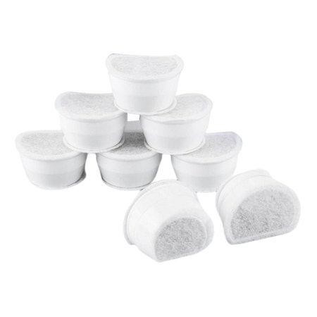 8 Pieces Replacement Waterer Drinking Filters, Triple Filtration System Activated , Replace Keeps And Fresh