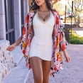 thumbnail image 2 of Rovga Womens Cover Ups For Swimwear Long Sleeve Long Flowy Kimono Cardigans Boho Chiffon Floral Beach Cover Up Tops 2Xl Pink, 2 of 9