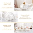 thumbnail image 4 of Juego de té de 14 piezas para 6 personas con bandeja de té y cucharas, juego de tazas de té de estilo británico de lujo con borde dorado, hermoso juego de té de porcelana para decoración, 4 of 4