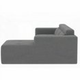 thumbnail image 4 of 109'' Modern Teddy Fabric L Shaped Sectional Sofa, No Assembly, Cloud-Like Comfort, 4 of 11