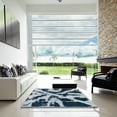 thumbnail image 6 of Ahgly Company Indoor Rectangle Abstract Light Steel Blue Abstract Area Rugs, 2' x 4', 6 of 6