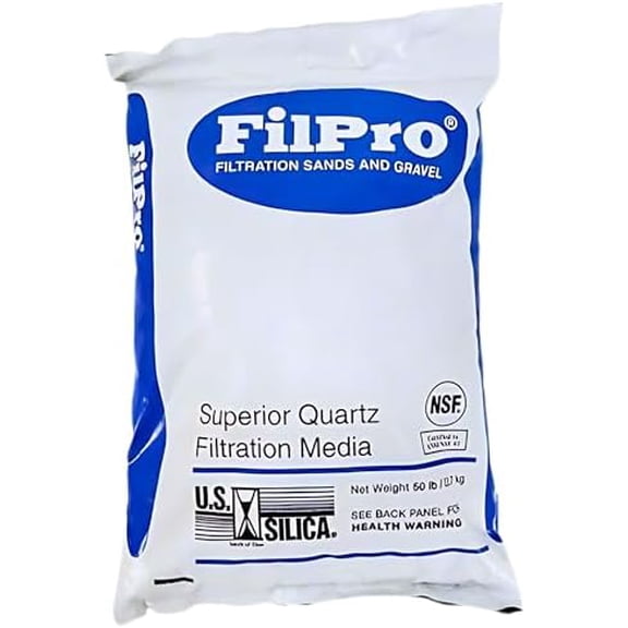FilPro Pea Gravel for Sand Filters - Compatible with All Sand Filters Used in Swimming Pools - 50LB Bag$$Garden & Patio