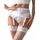 thumbnail image 1 of Liga de encaje para mujer, talla grande, con 6 clips metálicos, ajustable, color blanco, 1 of 5