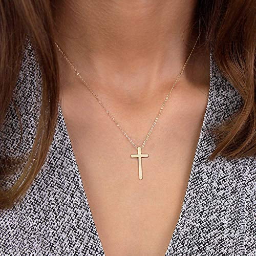 IEFLIFE 14K Gold Filled Cross Pendant 