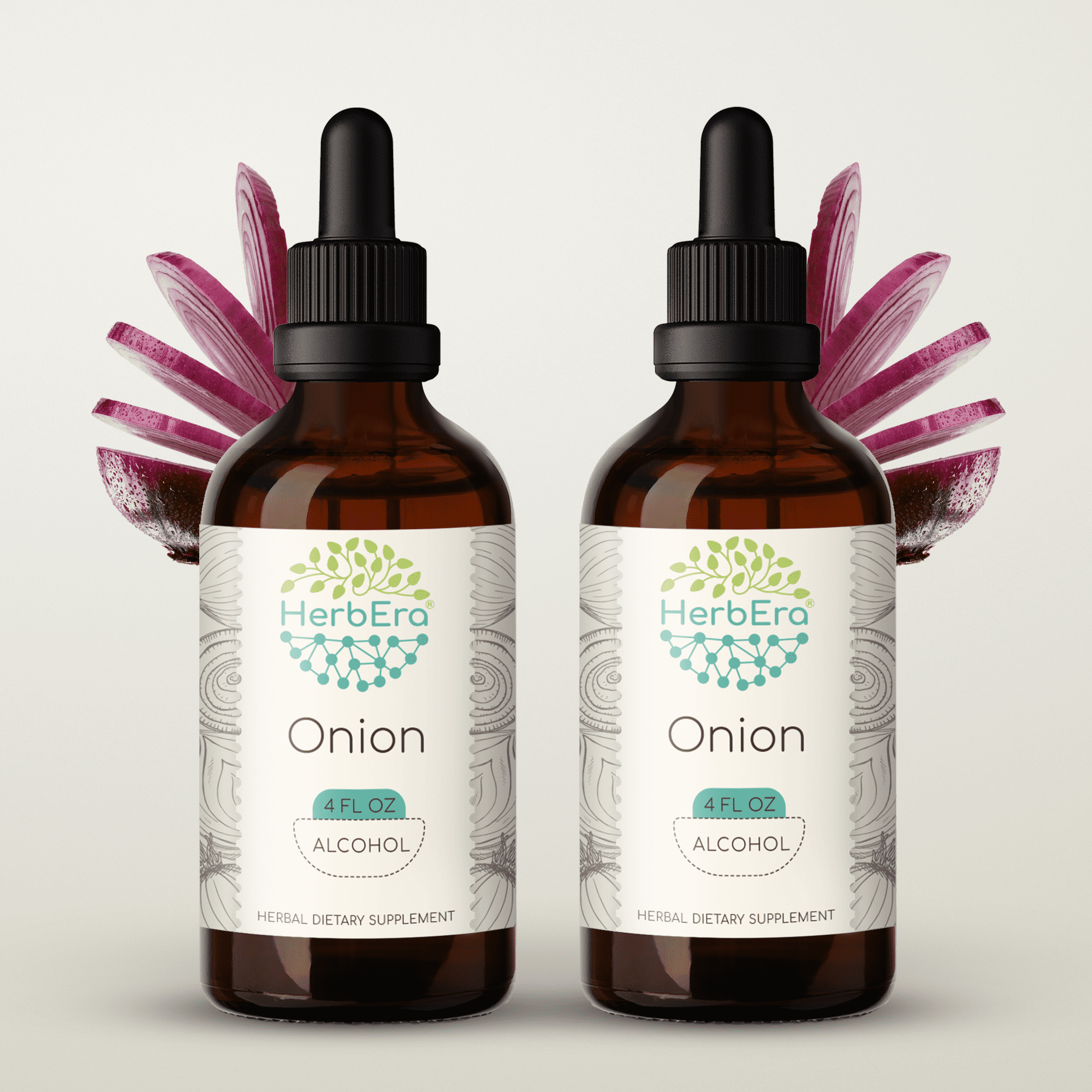 Onion Alcohol Herbal Extract Tincture, SuperConcentrated Organic Onion