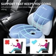 thumbnail image 4 of Florich Memory Foam Car Seat Cushion and Lumbar Support Pillow for Office, Car, Wheel Chair, Sciatica & Back & Tailbone Pain Relief, Blue, 4 of 8
