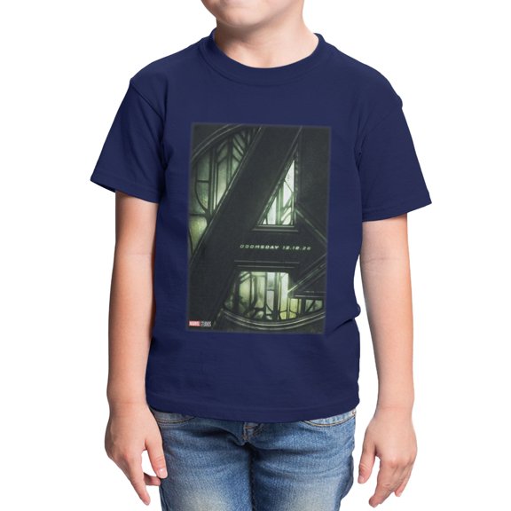 Marvel Avengers Doomsday Key Art Youth T-Shirt (Navy, XS-XL)