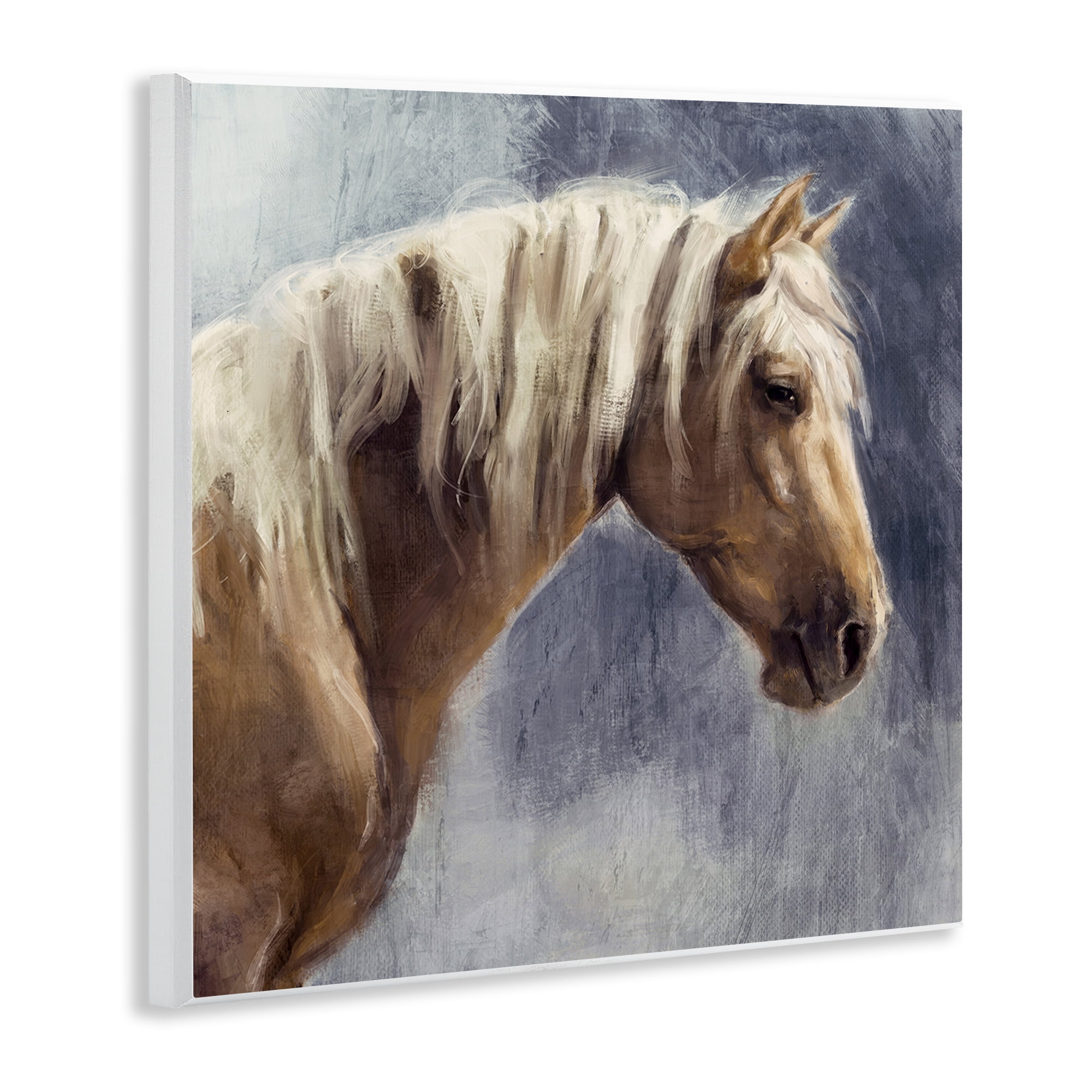Stupell Industries Golden Boy Horse Animals & Insects Painting Unframed Art Print Wall Art, 12 x 12