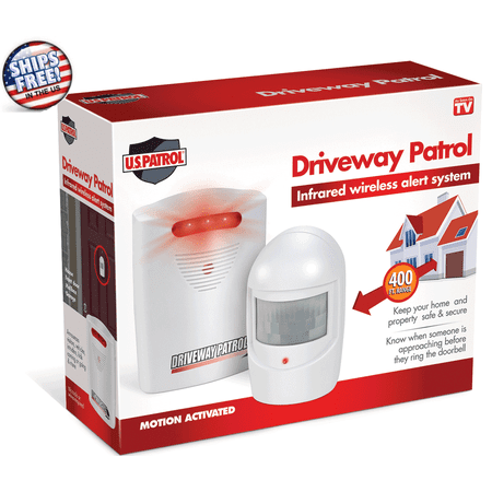 Driveway Patrol Wireless Home Security Alarm System - 400 Feet (Best Rated Wireless Driveway Alarm)