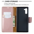 thumbnail image 3 of Galaxy Note 10 Plus Case, Note 10 Plus 5G Case,Allytech Slim PU Leahter Kickstand Detachable Wrist Strap Anti-Scratch Folio Cards Pocket Wallet Cases Covers for Samsung Galaxy Note 10 Plus, Pink, 3 of 6