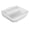 White, variant on Porcelain Ceramic Bathroom Sink - Wall Mount Sink with Faucet Hole and Overflow - 12" x 11" Small and Sleek Sink for Bathroom (White)