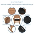 thumbnail image 6 of Jeco 3pc Wicker Rocker Chair Set in Honey with Black Cushion, 6 of 10