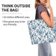 thumbnail image 2 of Balery Vintage Floral Birds Bolsa Tote Estilo Estético con Cremalleras, Bolsa de Hombro, Bolsa de Compras Grande y Plegable, 2 of 8