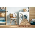 thumbnail image 2 of Ahgly Company Machine Washable Indoor Square Abstract Papaya Orange Area Rugs, 5' Square, 2 of 7