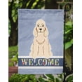 thumbnail image 3 of Carolines Treasures BB5675GF Cocker Spaniel Buff Welcome Garden Size Flag, 3 of 3