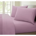 thumbnail image 1 of Oxford Collection 600 Thread Count Deep Pocket Egyptian Quality Cotton Solid Sheet Set (Twin Extra Long, Purple), 1 of 3