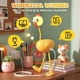 thumbnail image 3 of Steadline Adjustable Bendable Mini Chicken Rechargeable Night Light 500mAh 3 Brightness Modes,Cute Shape USB Charging Lamp,Soft Safe Decor Light For Kids Bedroom Christmas Ornament(Yellow), 3 of 8