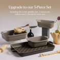 thumbnail image 1 of Griddle Pan - Versatile Nonstick Ceramic Sheet Pan &amp; Stovetop Griddle | Toxin-  Dual-Use  with Ergonomic Handles | 4.7L. Capacity  Oven  Up to 230°C | Spice, 1 of 1