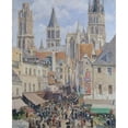 thumbnail image 2 of Camille Pissarro 12x14 Gold Ornate Wood Frame and Double Matted Museum Art Print Titled - Rue the L'E-Emocryie, Roars (Effense of Sunlight) (1898), 2 of 4