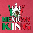 thumbnail image 5 of Wild Bobby Mexican King Latin Pride Women Tri-Blend Racerback Tank Top, Vintage Red, X-Large, 5 of 5