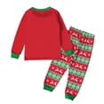thumbnail image 2 of Conjunto de 2 piezas de camiseta y pantalones con estampado de alces de manga larga para bebés y niñas de Navidad, ropa para niños y bebés, 2 of 5