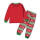 thumbnail image 2 of Conjunto de 2 piezas de camiseta y pantalones con estampado de alces de manga larga para bebés y niñas de Navidad, ropa para niños y bebés, 2 of 5