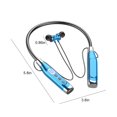 thumbnail image 3 of PATLOLLAV Neckband Bluetooth Headphones, 2000mHa Retractable Earbuds Wireless Bluetooth Headset with Microphone, IPX5 Sweatproof ， Stereo Noise Cancelling Earphones for Workout Sports, 3 of 5