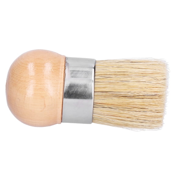 Furniture Brush, Round Head Cleaning Brush Washable DIY Reusable Wooden Handle Paint Brush for Plaster for Pigment for Home Decoration