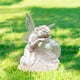 thumbnail image 3 of Estatua de ángel solar, escultura de bola de cristal de ángel ligero, resina para regalos de inauguración de la casa, 3 of 8