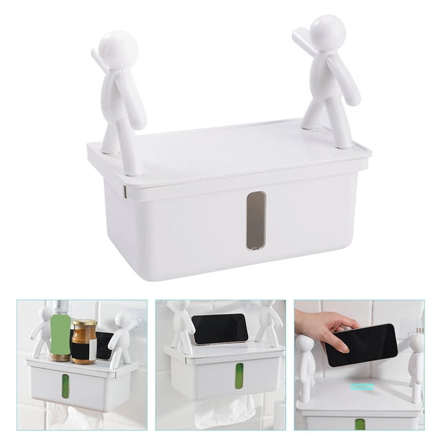 TABLETREANDS Pañuelos De Plástico Para Pared Con Almacenamiento Mejorado Y Extracción Inferior Sencilla