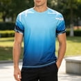 thumbnail image 3 of Mens T-Shirts Summer Lightweight Breathable Raglan Short Sleeve Crewneck Casual Printed Tee Shirt Streetwear, 3 of 5