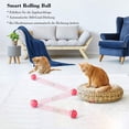 thumbnail image 2 of Juguete rojo para gatos, pelota con luz LED, rotación automática de 360 grados y carga USB, juguete interactivo para gatos, perros y gatitos., 2 of 5