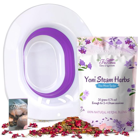 Kit de vapor Yoni FIVONA 2 en 1 para colocar sobre el asiento del inodoro Blue Moon