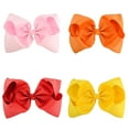thumbnail image 4 of 20Pcs 8‘‘ Hair Clips Multicolor Cloth Bow Clips Hair Barrettes for Girls Kids, 4 of 10