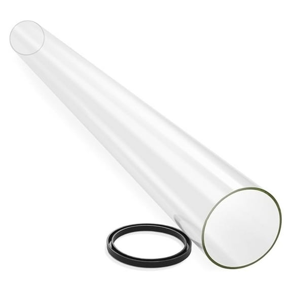 Patio Heater Glass Tube Replacement 49.5" BFH - 4-Sided Outdoor Heater Parts with Silicone Ring