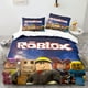 thumbnail image 3 of Roblox-Juego de cama con funda de poliéster, textil para el hogar con estampado colorido, regalos para niños, sábanas para dormitorio de estudiantes, funda de edredón, 3 of 4